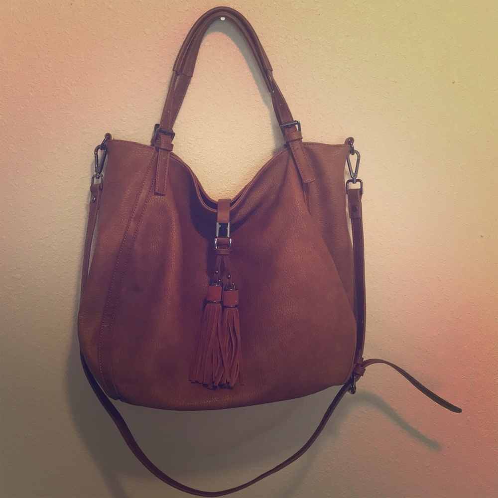 Brown Leather Satchel by Moda Luxe! ❤️